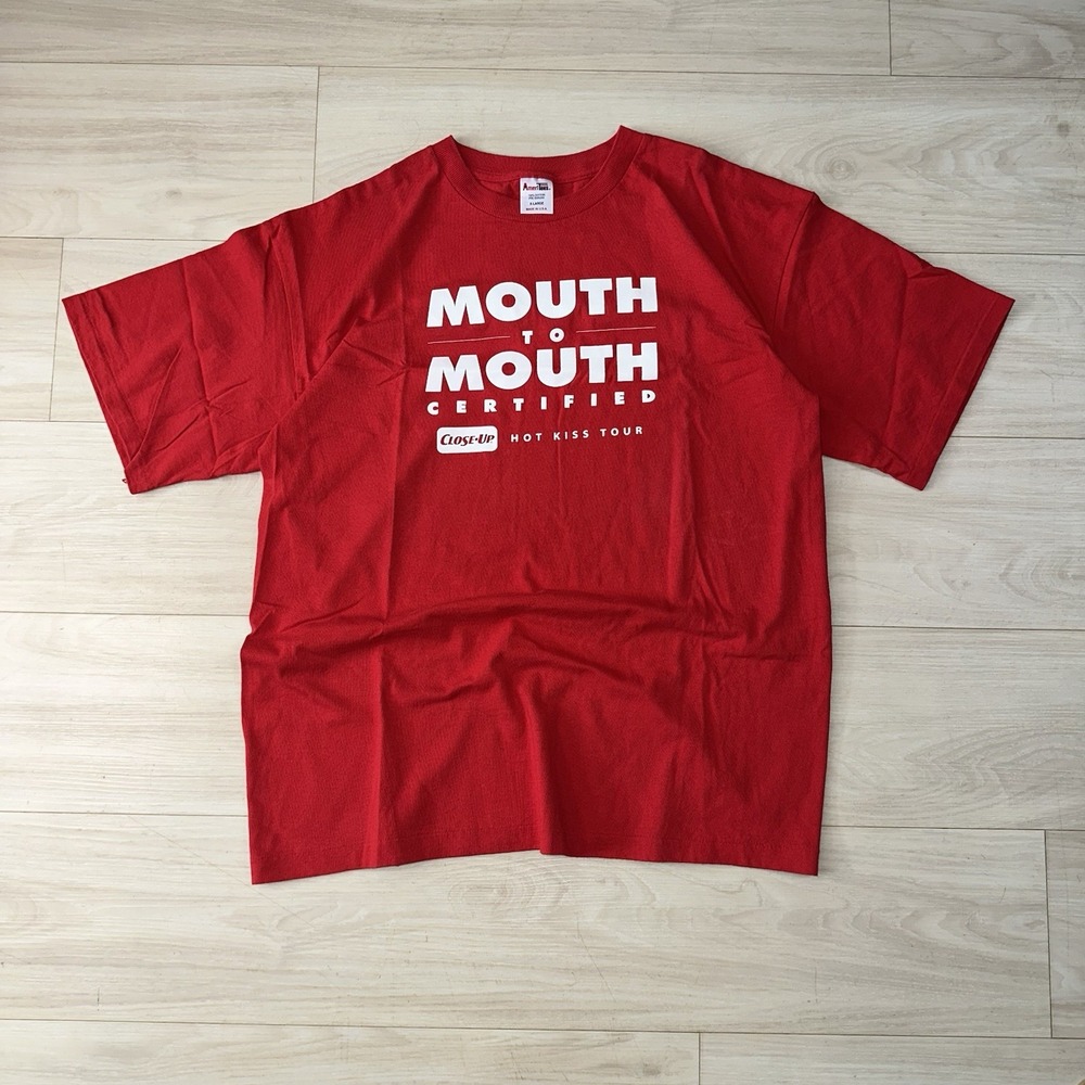 Vintage Mouth to Mouth Certified shirt mens size xl humor new years lifeguard 90